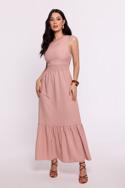 Sophisticated Open Back Maxi Dress