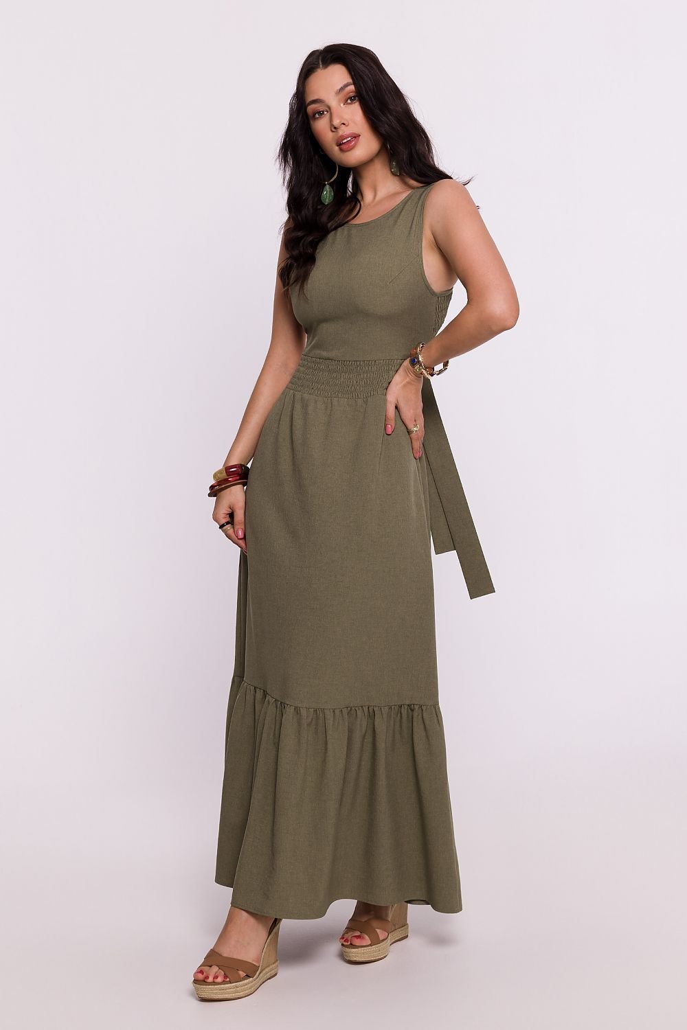 Sophisticated Open Back Maxi Dress