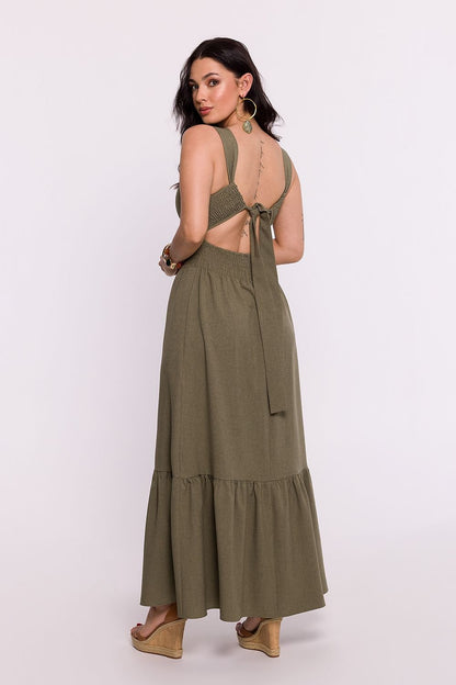 Sophisticated Open Back Maxi Dress