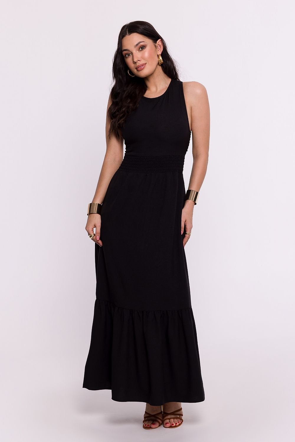 Sophisticated Open Back Maxi Dress