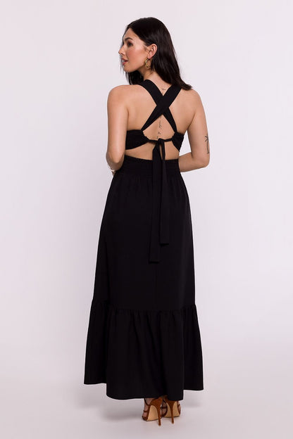 Sophisticated Open Back Maxi Dress