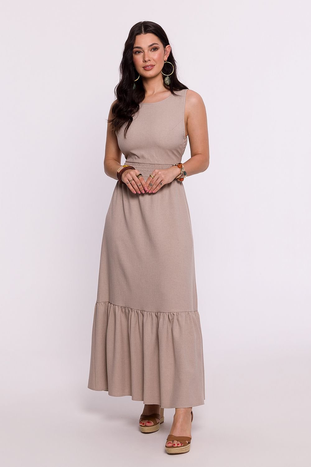 Sophisticated Open Back Maxi Dress