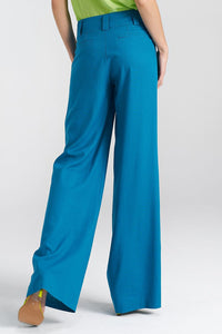 Relaxed Fit Wide-Leg Trousers