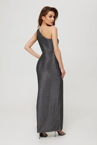 Sleek Metallic Tuba Dress