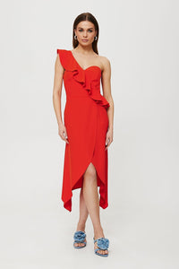 Elegant One-Shoulder Cocktail Dress