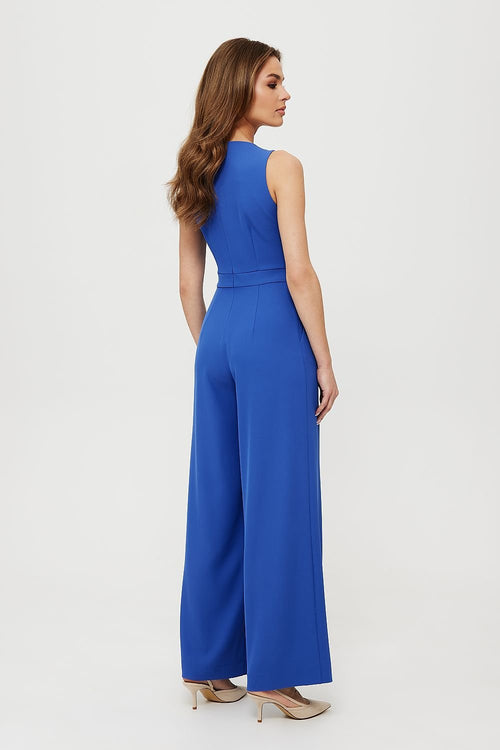 Elegant Sleeveless Jumpsuit with Pockets