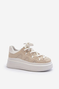 Comfortable Thick-Lace Platform Sneakers