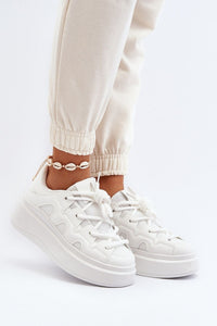 Comfortable Thick-Lace Platform Sneakers