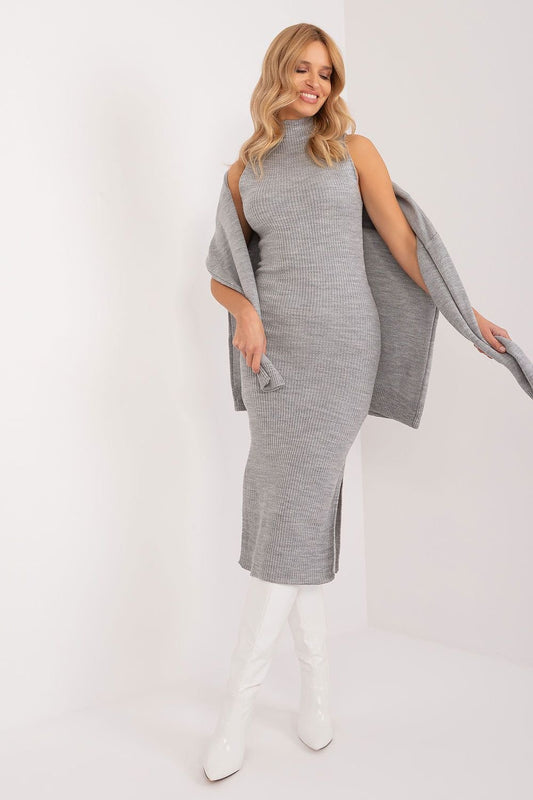 Chic Turtleneck Dress Set