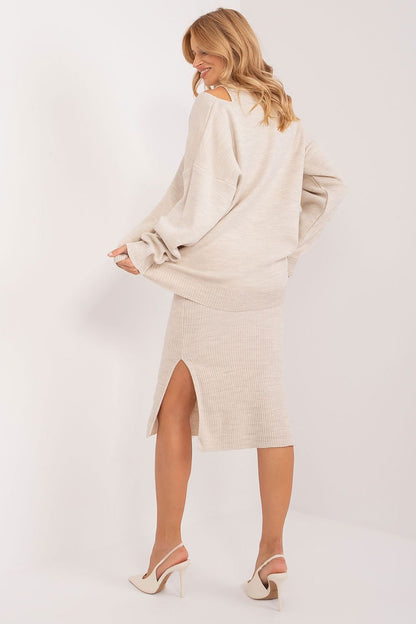 Chic Turtleneck Dress Set