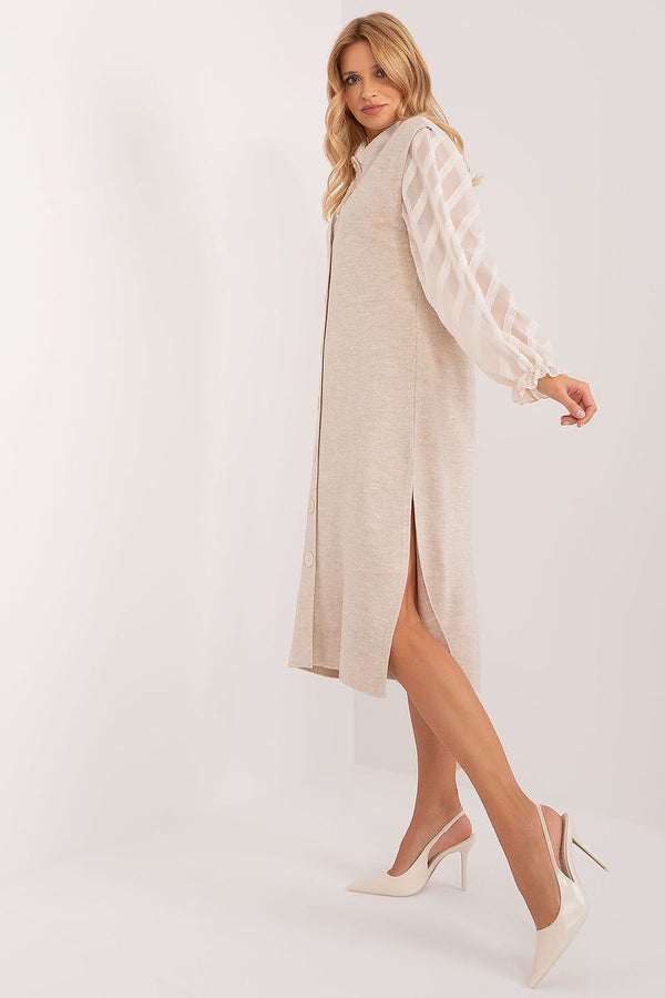 Elegant Midi Knit Dress