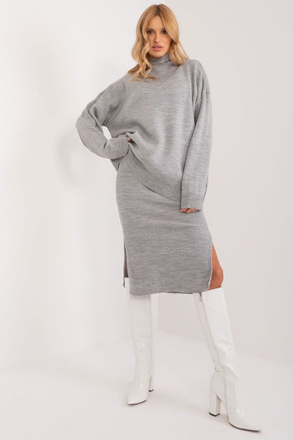 Chic Turtleneck Dress Set