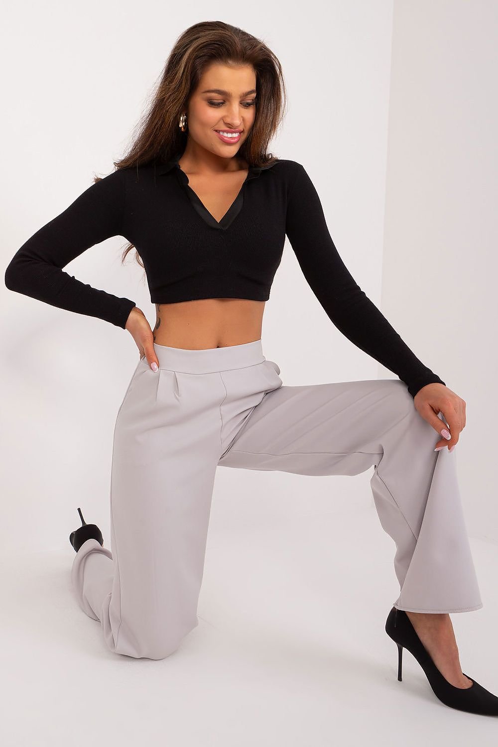 Sophisticated High-Waist Trousers