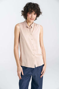 Amelia Sleeveless Viscose Shirt