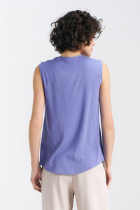 Elegant Viscose Sleeveless Blouse