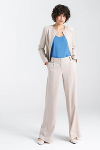 Relaxed Fit Wide-Leg Trousers