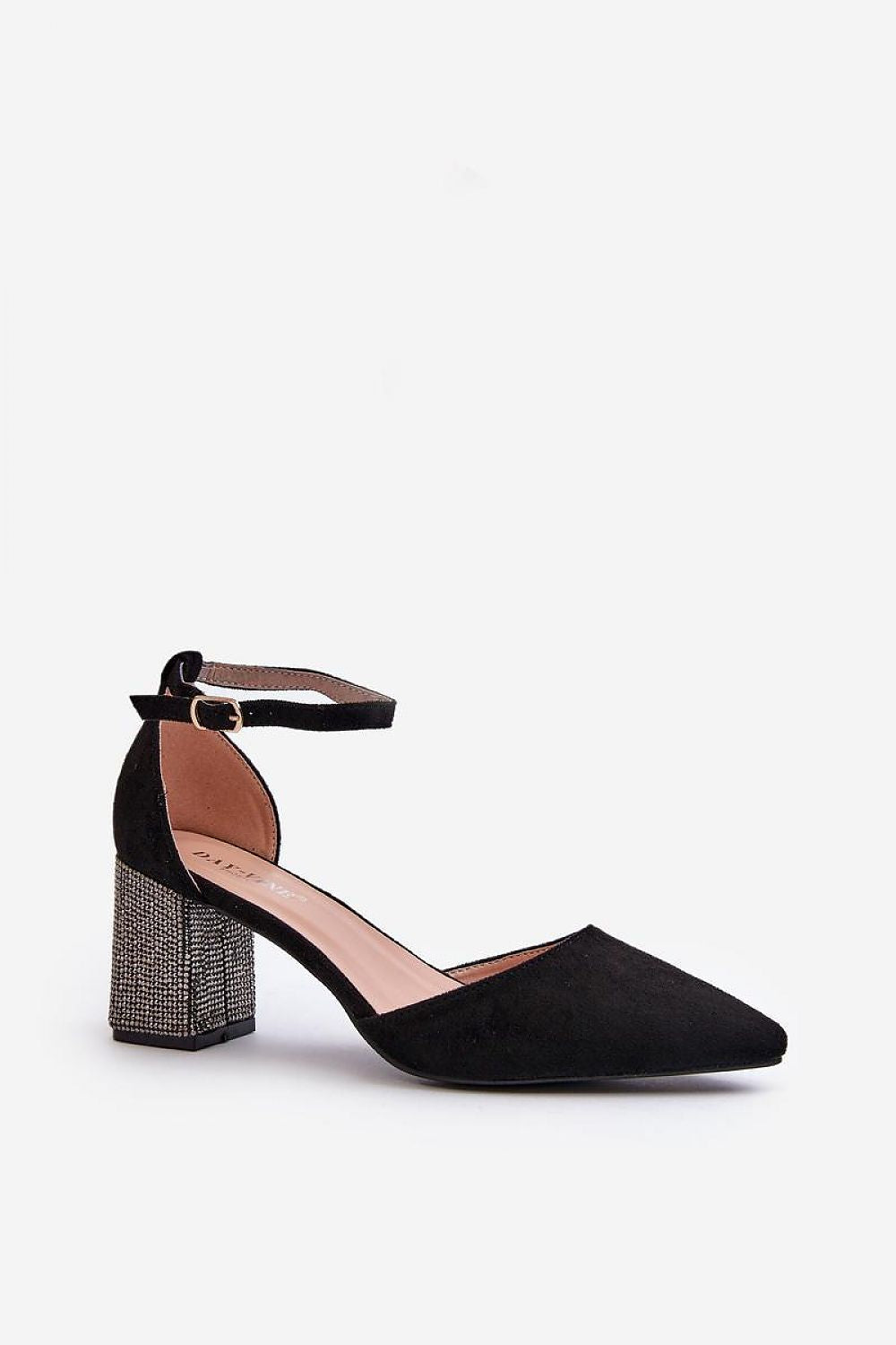 Elegant Eco-Suede Block Heel Pumps