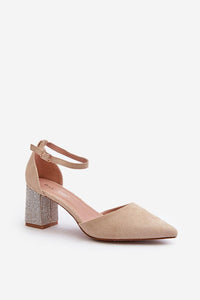 Elegant Eco-Suede Block Heel Pumps