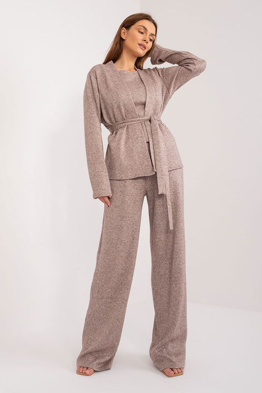 Chic Angora Trousers Set