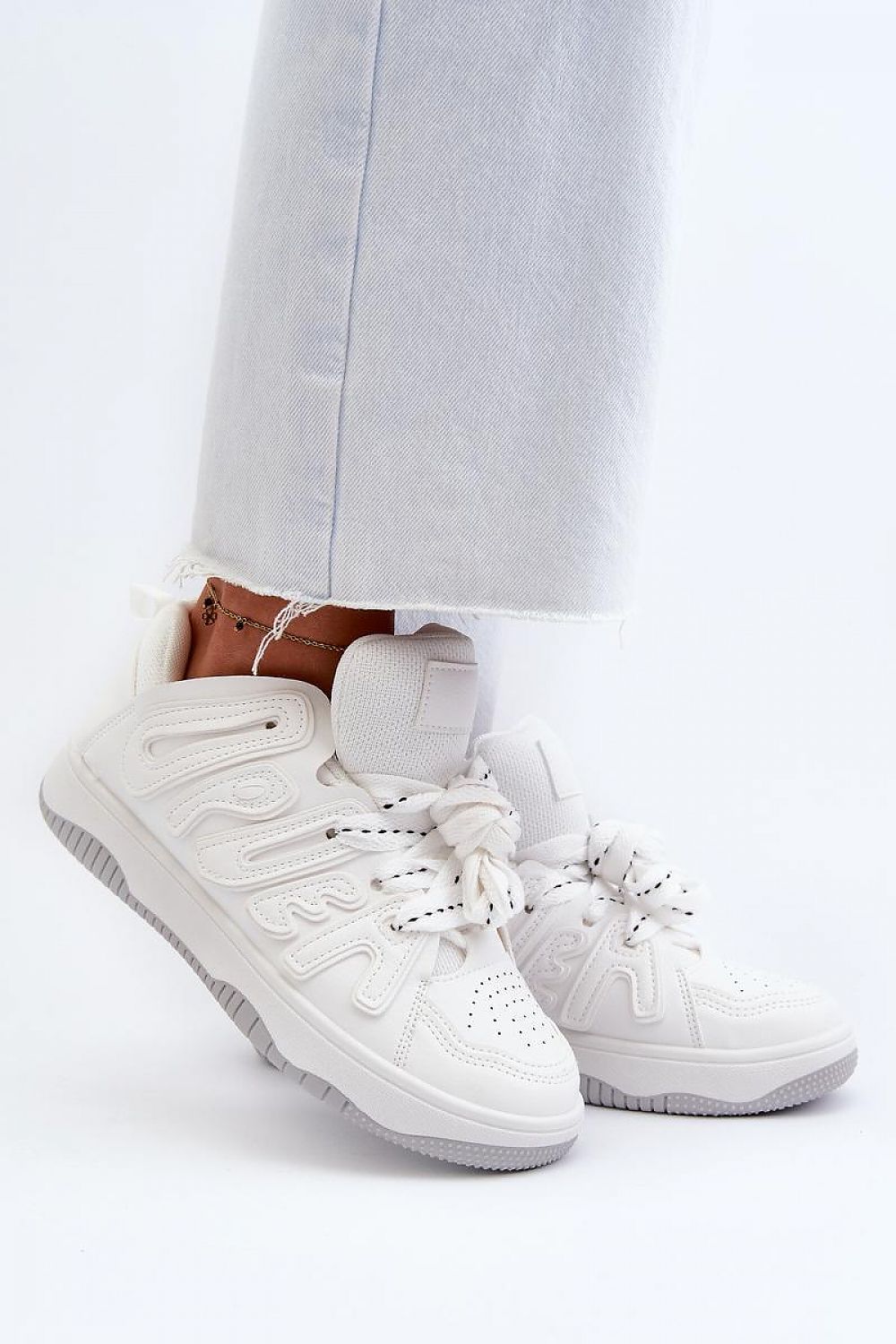 Comfortable Eco Leather Platform Sneakers