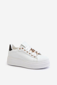 Stylish Studded Eco Leather Sneakers