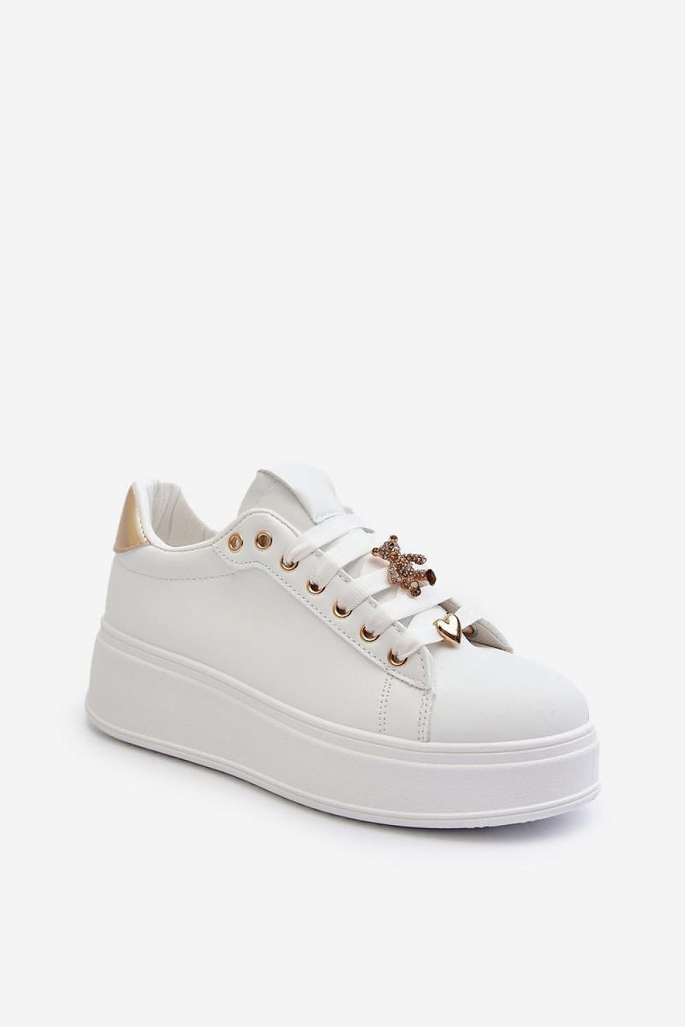 Stylish Studded Eco Leather Sneakers