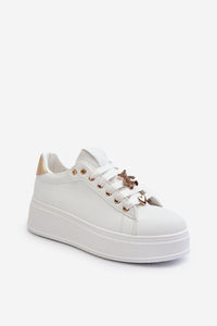 Stylish Studded Eco Leather Sneakers