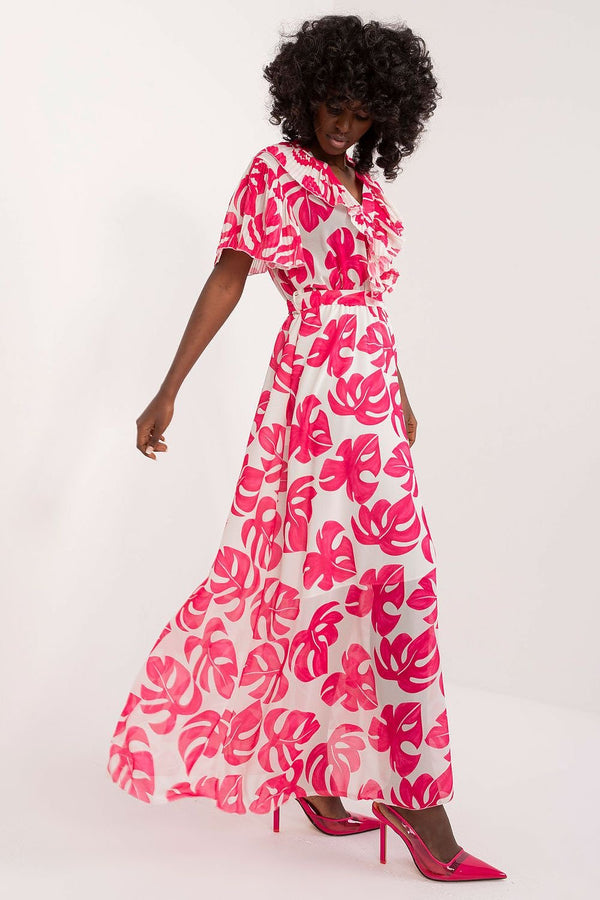 Elegant Sunflower Maxi Dress