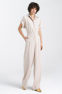 Elegant Linen Blend Jumpsuit