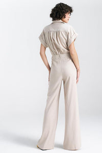 Elegant Linen Blend Jumpsuit