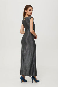 Elegant Metallic Tube Dress