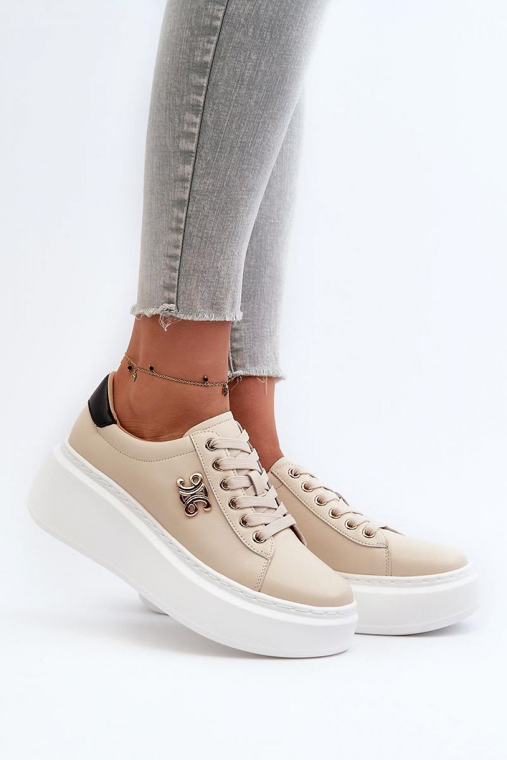 Stylish Platform Leather Sneakers