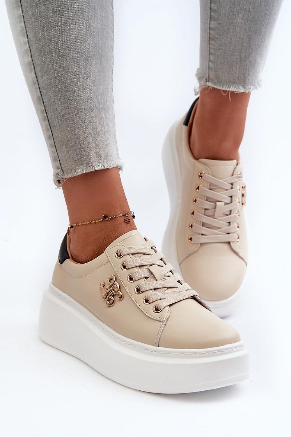 Stylish Platform Leather Sneakers