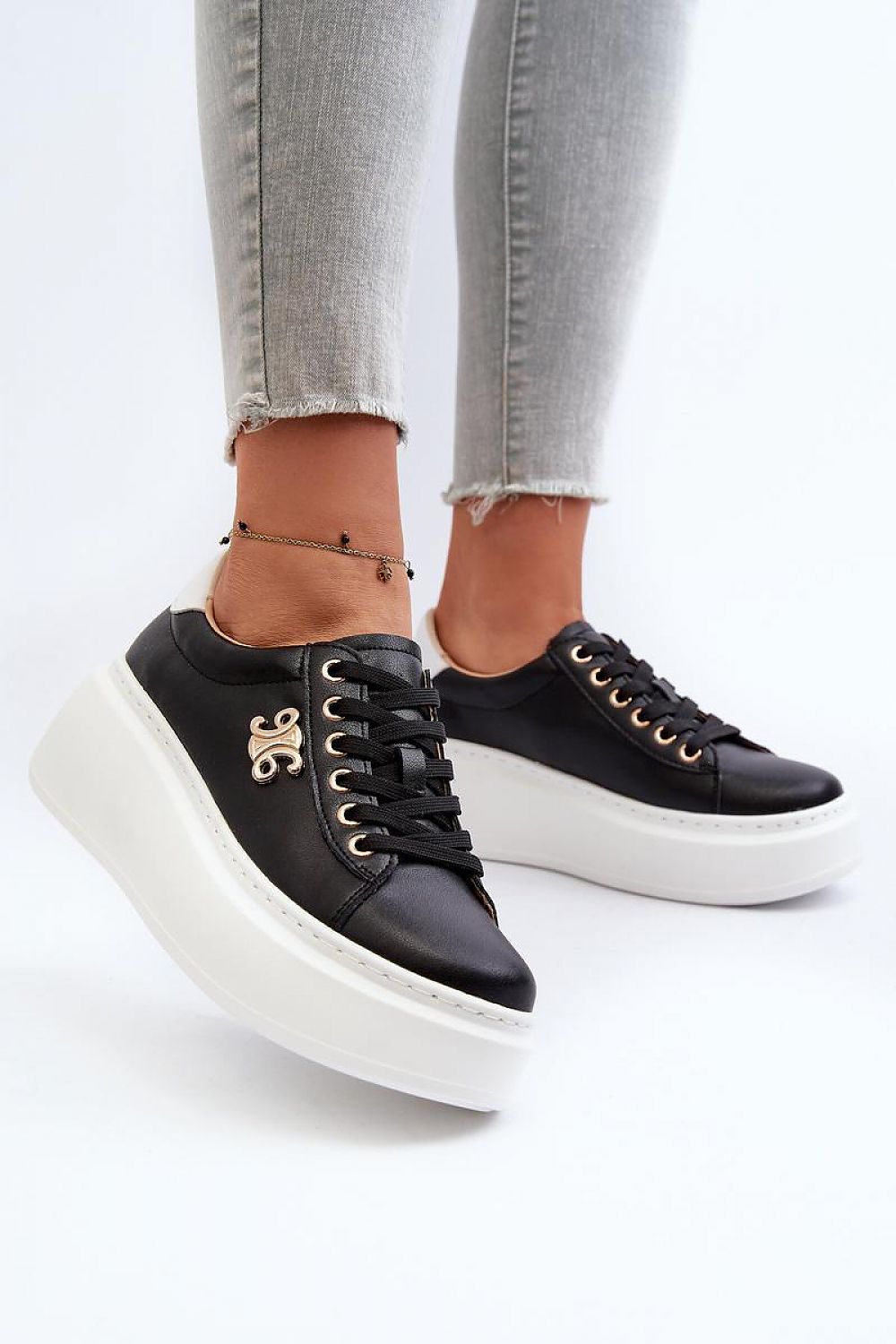 Stylish Platform Leather Sneakers