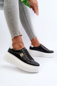 Stylish Platform Leather Sneakers