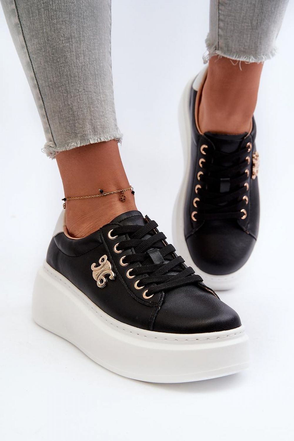 Stylish Platform Leather Sneakers