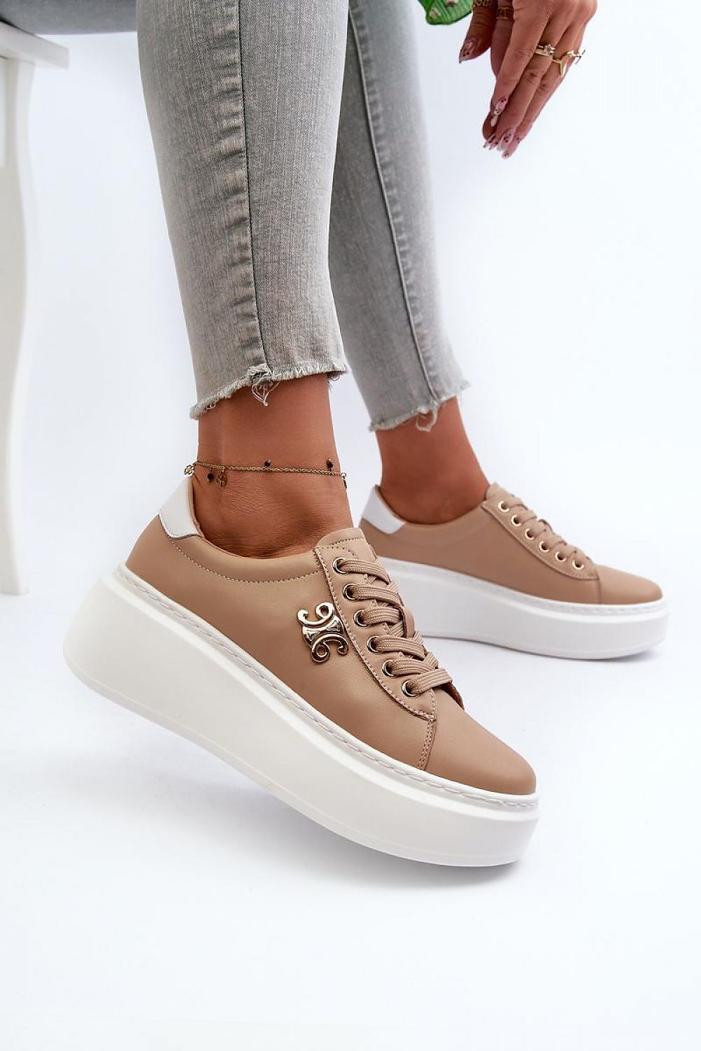 Stylish Platform Leather Sneakers