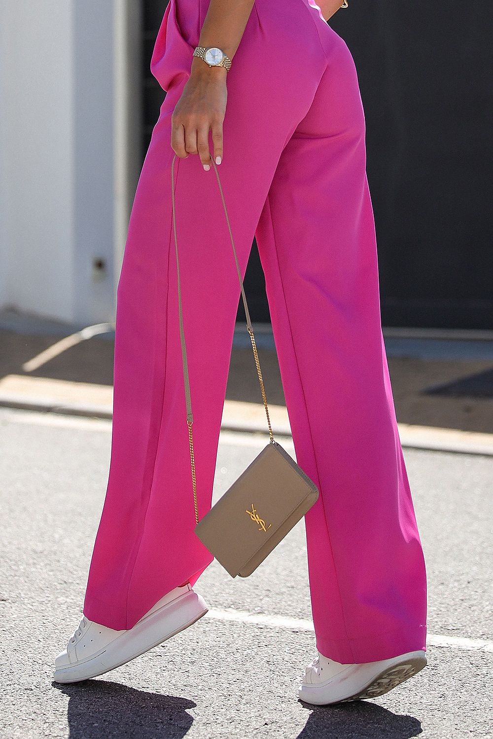 Elegant Trousers with High Waist and Side Pockets - Michelle & Kenza Co.