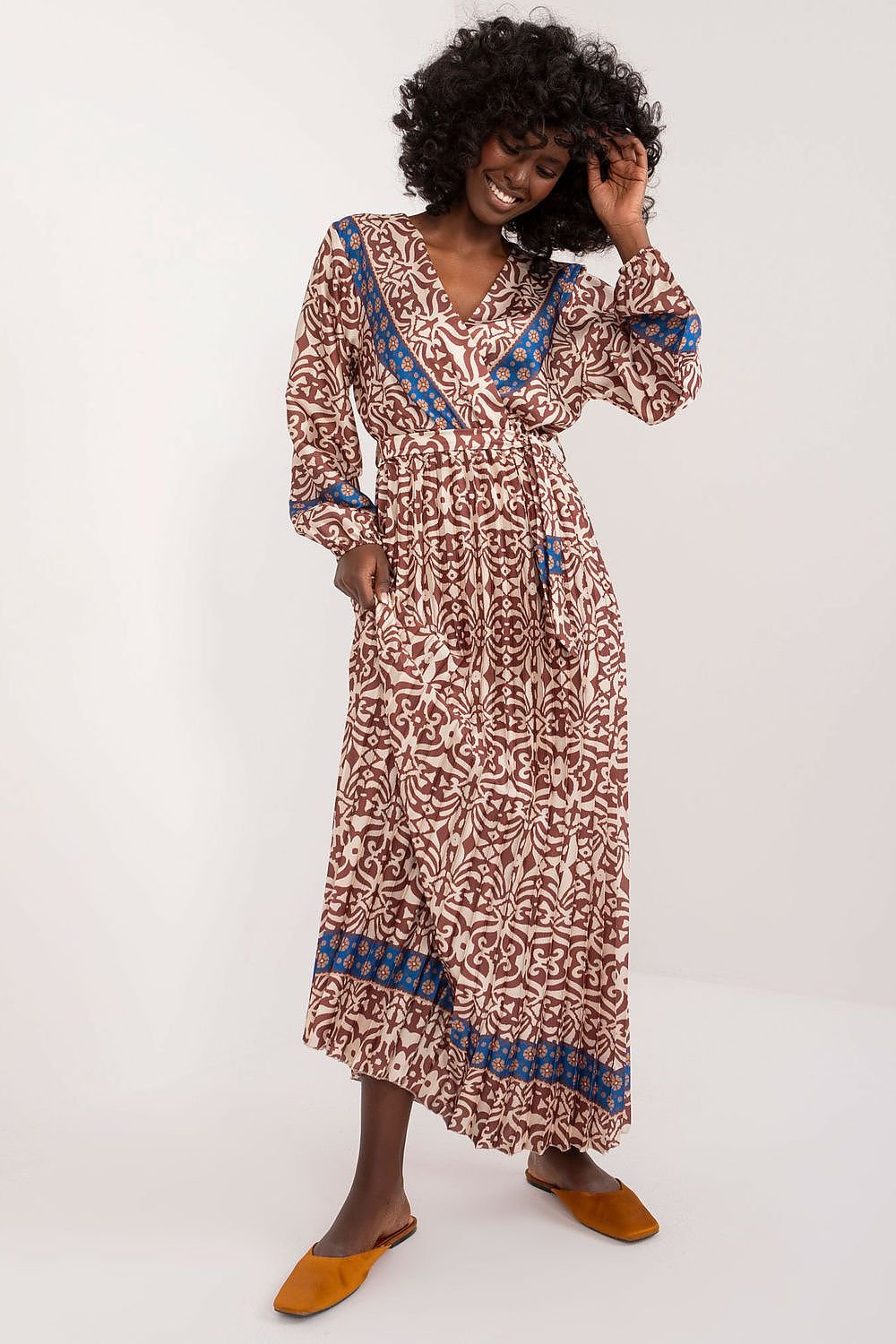 Elegant Long Sleeve Maxi Dress