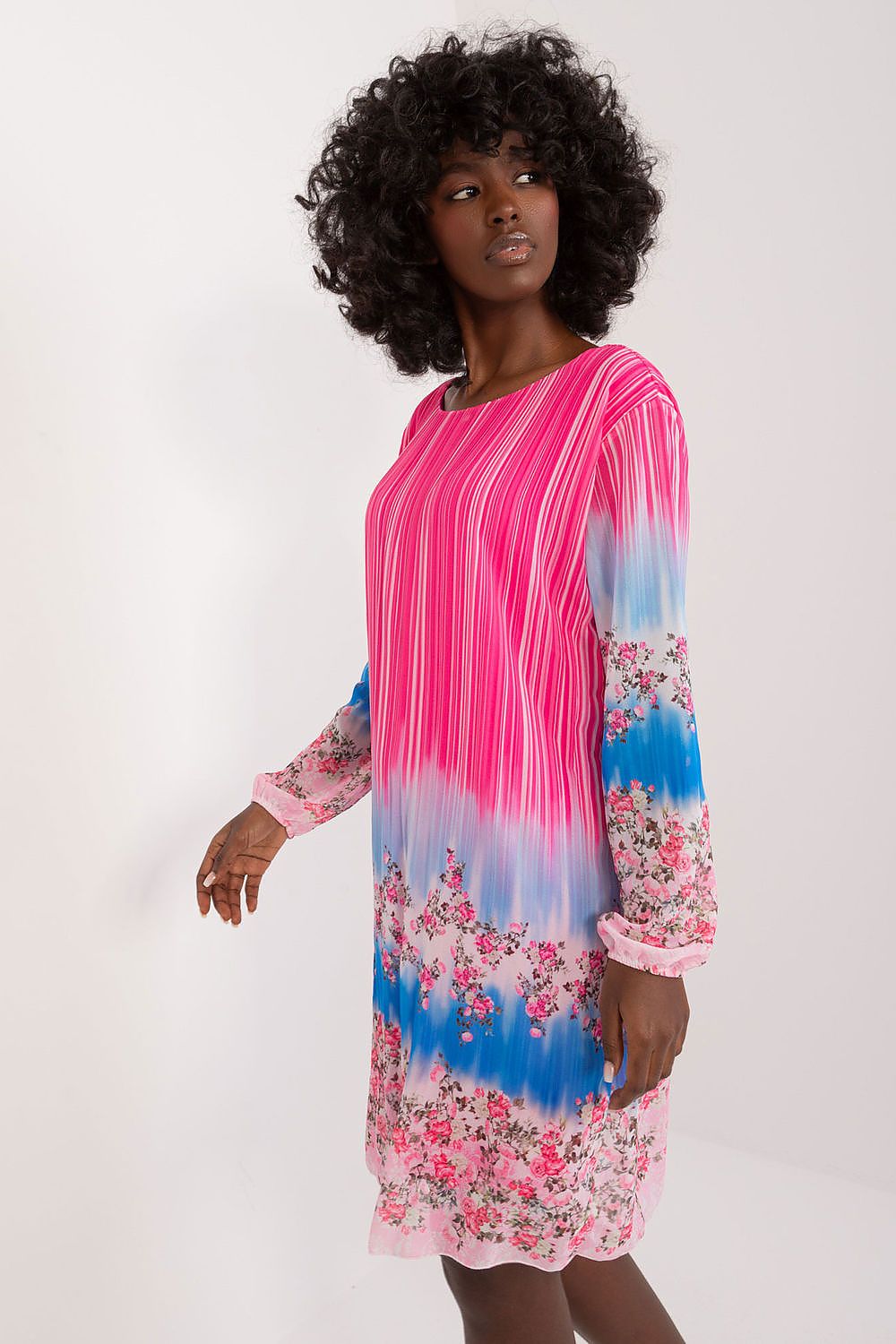 Vibrant Long Sleeve Dress