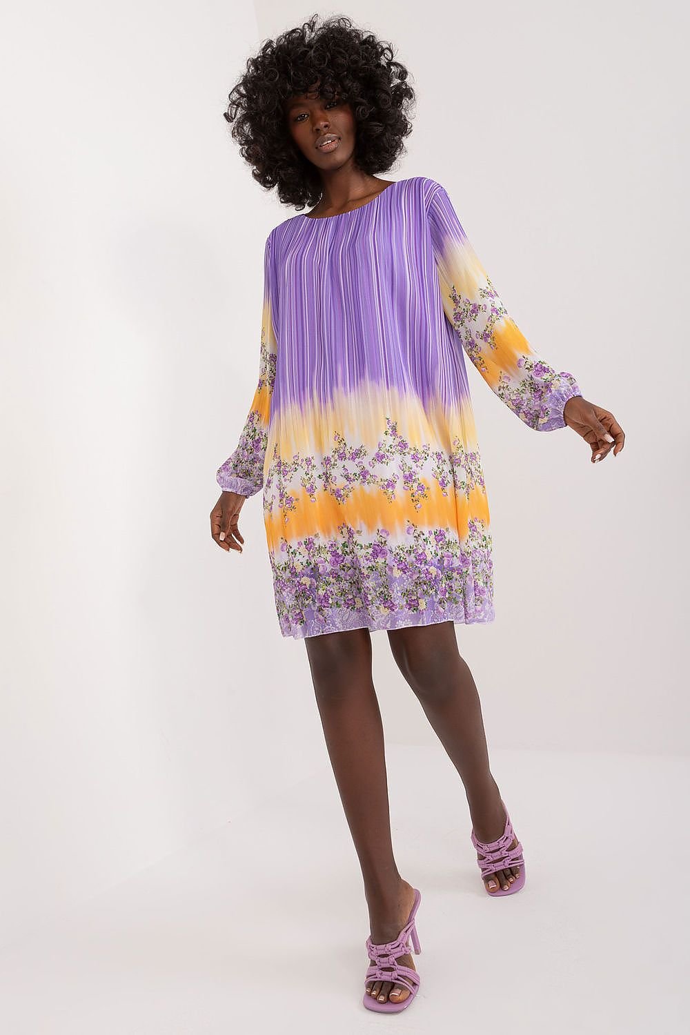 Colourful Dusk Print Dress