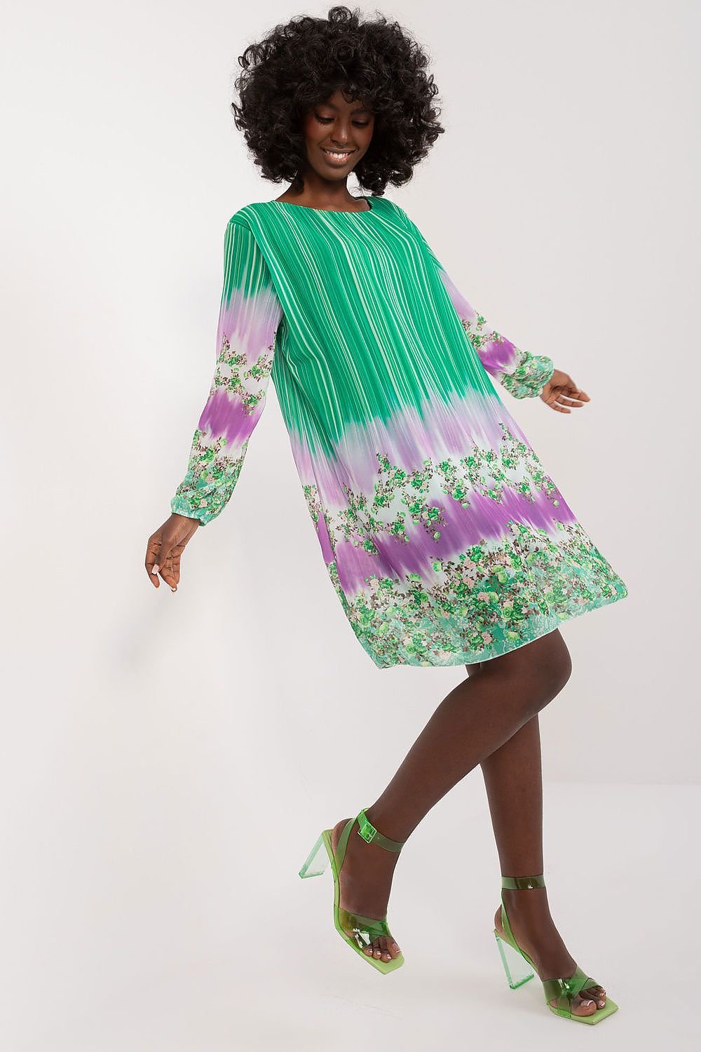 Vibrant Long Sleeve Dress