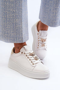 Studded Platform Leather Sneakers