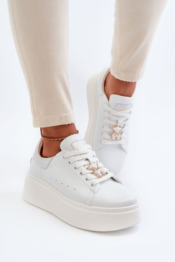 Teddy Bear Detail Platform Sneakers