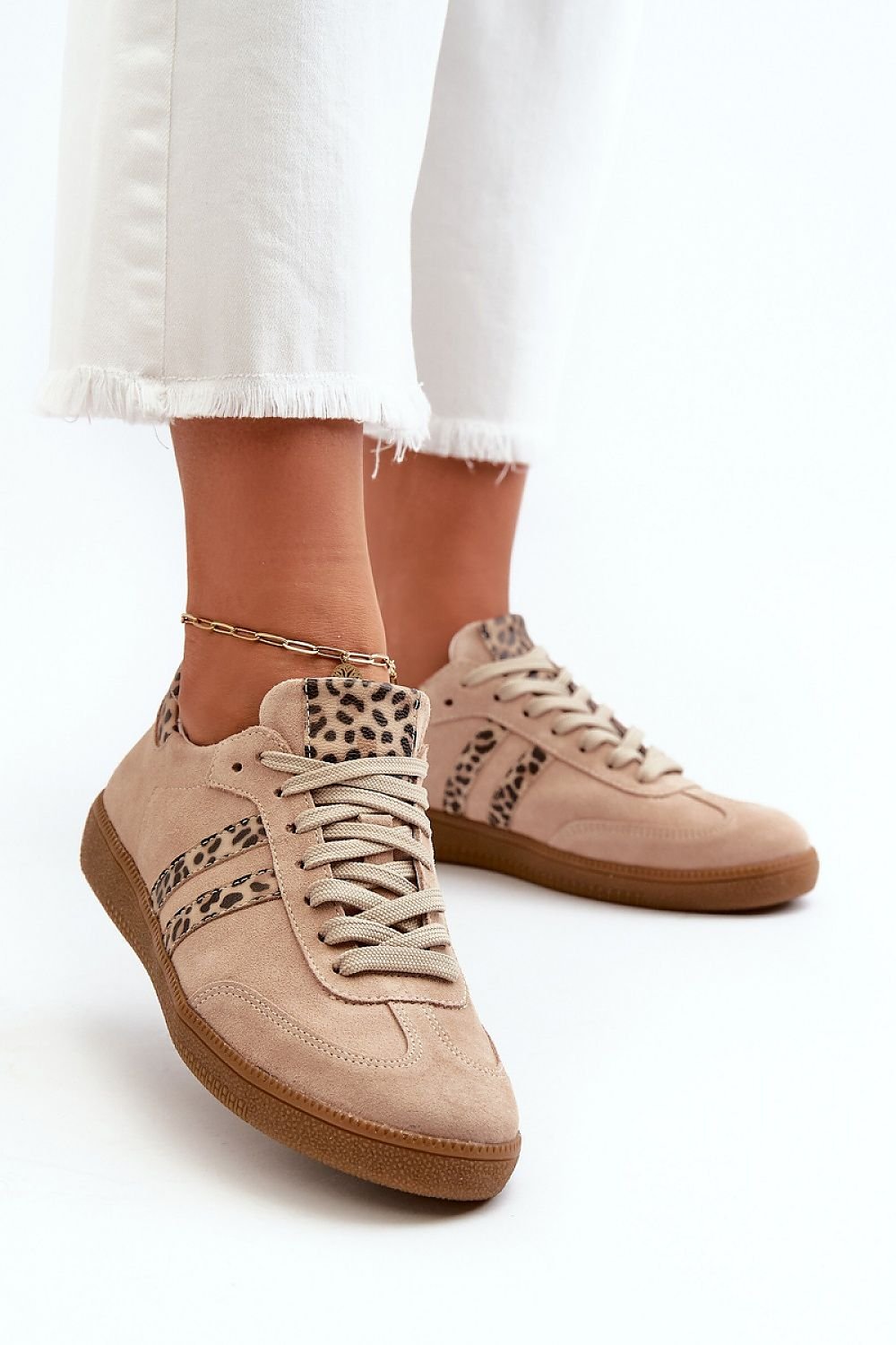 Soft Suede Lace-Up Sneakers