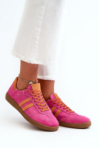 Soft Suede Lace-Up Sneakers