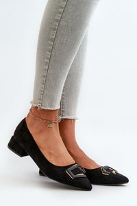 Comfortable Eco-Suede Pointed Pumps