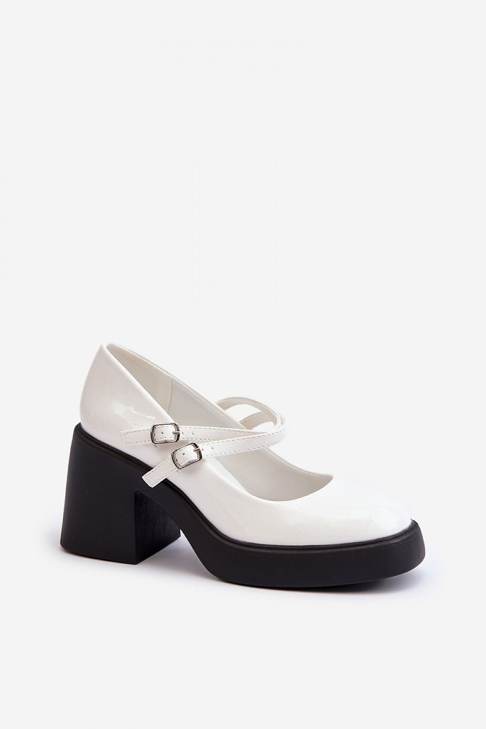 Eco-Leather Block Heel Pumps