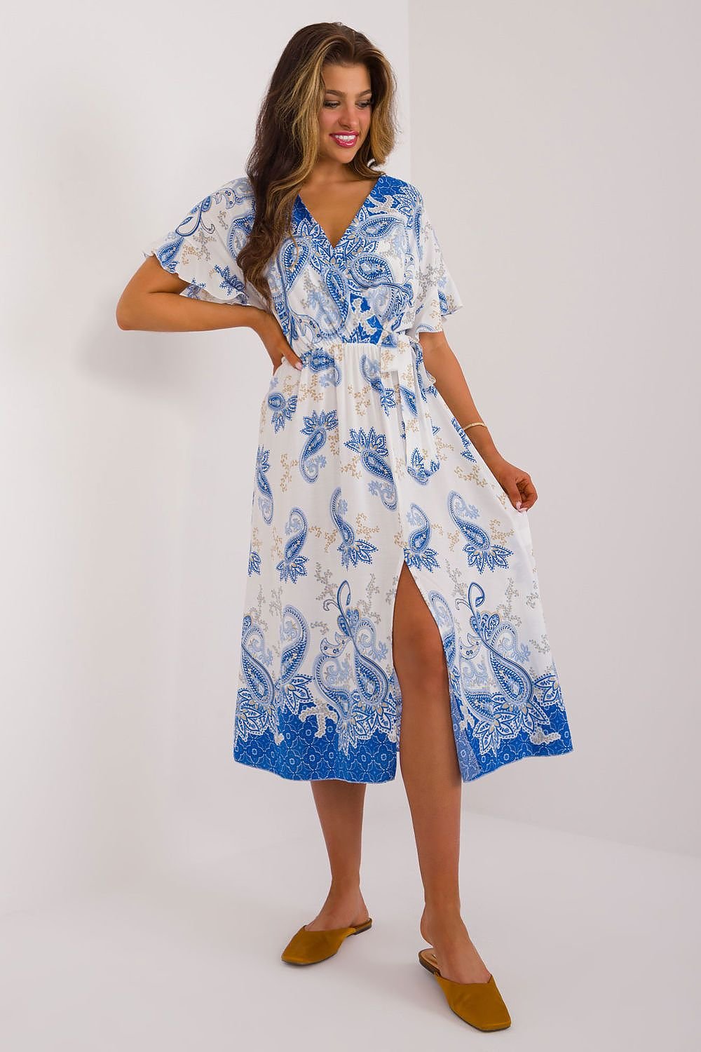 Flared Waist Boho Dress