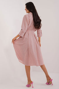 Flared Midi Shirt Dress